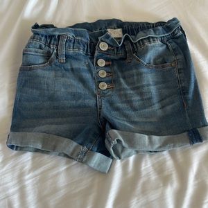 Blue girl’s denim shorts